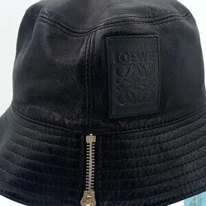 Loewe | Accessories | Loewe Black Leather Cotton Fishermans  display picture 3
